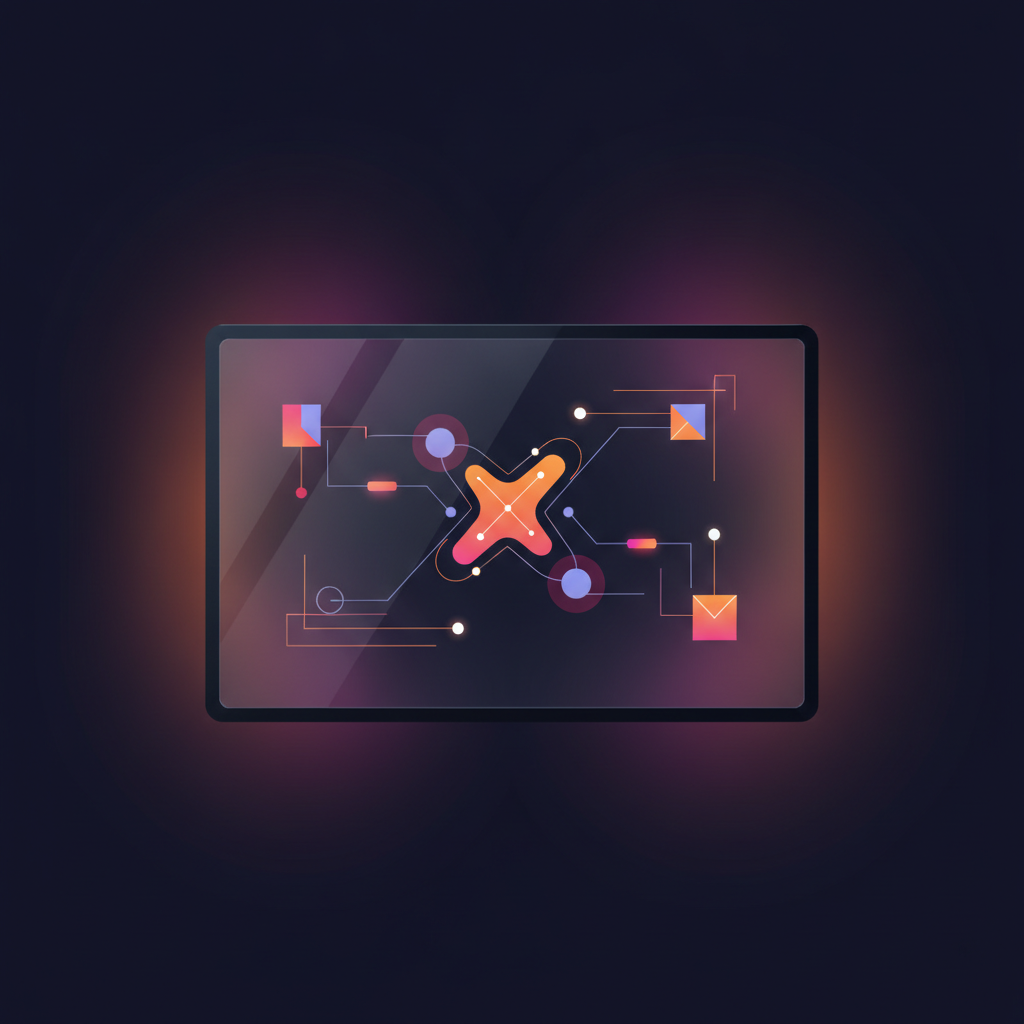 executive presentation slide on meeting room screen