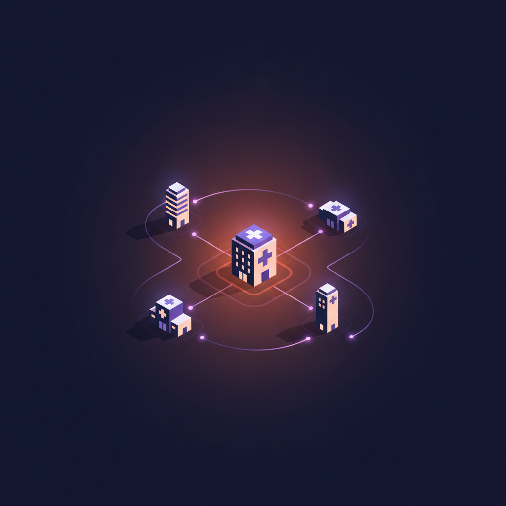 hospital network buildings map