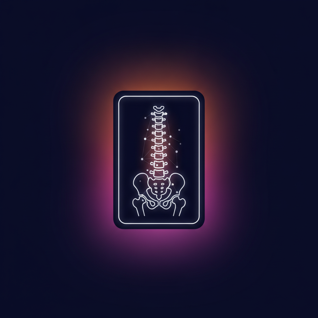 spine x-ray on lightbox